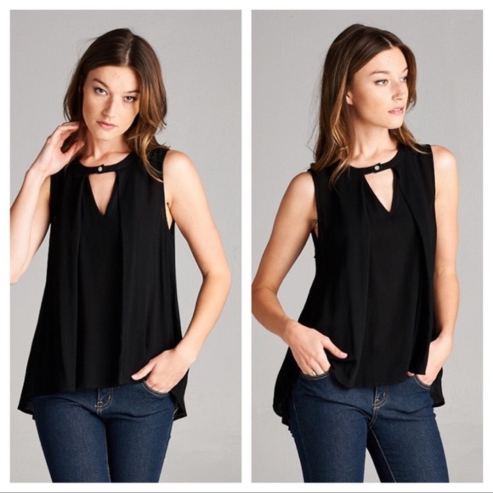 Black cutout top- size S
